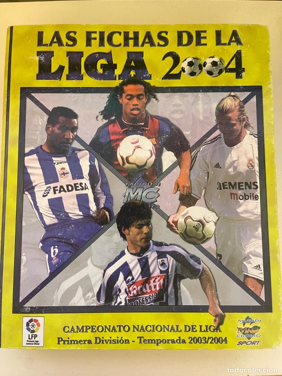 &Aacute;lbum de f&uacute;tbol completo: &Aacute;LBUM DE CROMOS FICHAS DE LA LIGA 2003-2004 COMPLETO