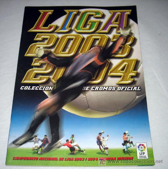 Colecionismo desportivo: ALBUM DE FUTBOL DE LA LIGA 2003 -2004 - INCOMPLETO - TIENE 74 CROMOS - EN - COLECCIO