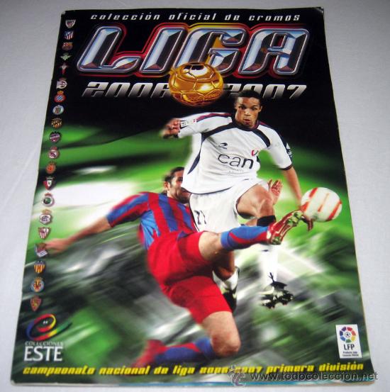 Sports collectibles: ALBUM DE CROMOS COLECCION OFICIAL DE CROMOS DE LA LIGA 2006-2007 - CONTIENE 97 CROMOS MAS 4 ULTIMOS