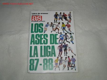 Sports collectibles: ALBUM LOS ASES DE LA LIGA TEMPORADA 87 - 88. INCOMPLETO.