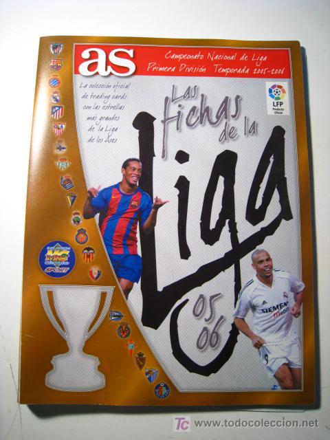 Collezionismo sportivo: LAS FICHAS DE LA LIGA 05/06 2005/2006, DIARIO AS (ALBUM CON 8 FICHAS)
