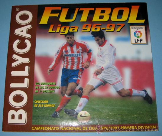 Sports collectibles: ANTIGUO ALBUM DE CROMOS FUTBOL LIGA 96 97 BOLLYCAO TIENE 162 CROMOS DE LOS CUALES 21 SON ULTIMOS FIC