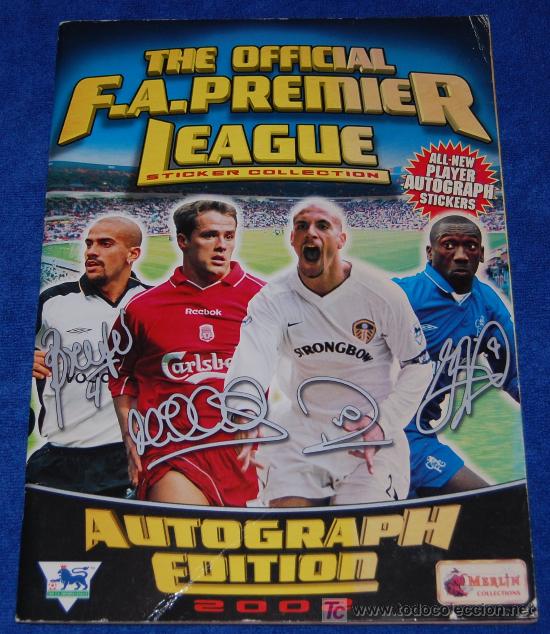 Sports collectibles: The Oficcial F.A.Premier League 2002 - Merlin Stickers &iexcl;Impecable a falta de 18 cromos!