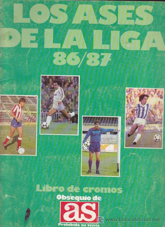 Sports collectibles: LOS ASES DE LA LIGA 86/87 - Album Editorial Semana - Incompleto
