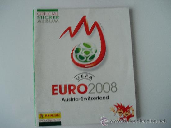 Sports collectibles: album futbol euro 2008 panini ,vacio,tiene 6 cromos sin pegar