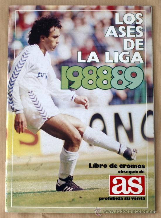 Sports collectibles: LOS ASES DE LA LIGA 88/89 - ALBUM  INCOMPLETO - CON 16 CROMOS -