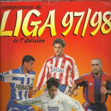 Coleccionismo deportivo: ALBUM DEL CAMPEONATO DE LIGA DE 1ª DIVISION 97/98 CON 239 CROMOS