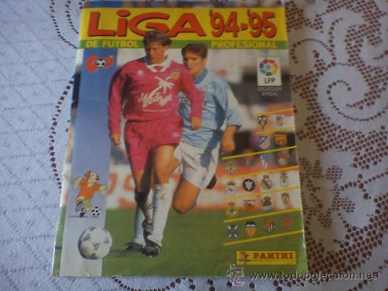 Sports collectibles: album liga 94-95 de panini incompleto-tiene 279 cromos pegados - (mas 5&euro; gastos envio)