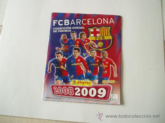 Sports collectibles: ALBUM FUTBOL CLUB BARCELONA 2008 - 2010  panini tiene 22 cromos