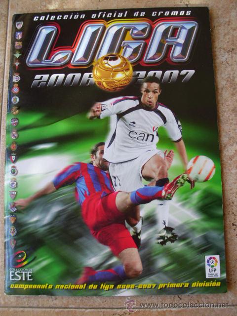 Colecionismo desportivo: &Aacute;LBUM DE PANINI ED ESTE TEMPORADA 2006-2007 (06-07) CON 126 CROMOS PEGADOS VER FOTOS INTERIORES