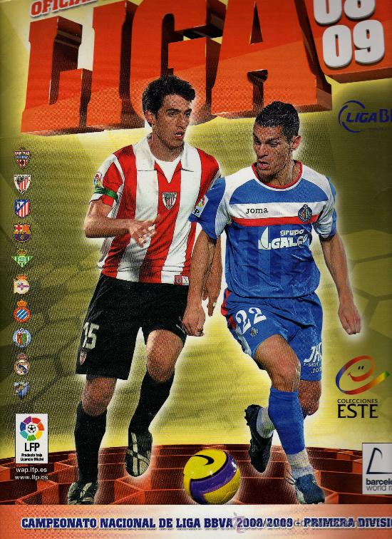 Coleccionismo deportivo: &Aacute;LBUM DE CROMOS LIGA 2008/2009 (Colecciones Este) contiene 409 cromos