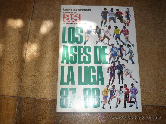 Colecionismo desportivo: LOS ASES DE LA LIGA 87 88 DIARIO AS  CON 29 CROMOS