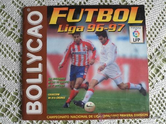 Sports collectibles: ALBUM BOLLYCAO FUTBOL 96 97 CON 202 CROMOS PEGADOS.