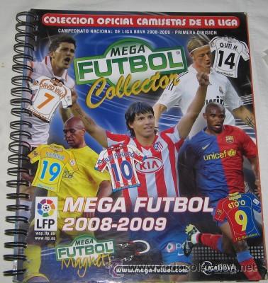 Sports collectibles: &Aacute;LBUM VAC&Iacute;O COLECCI&Oacute;N OFICIAL CAMISETAS DE LA LIGA 2008-2009