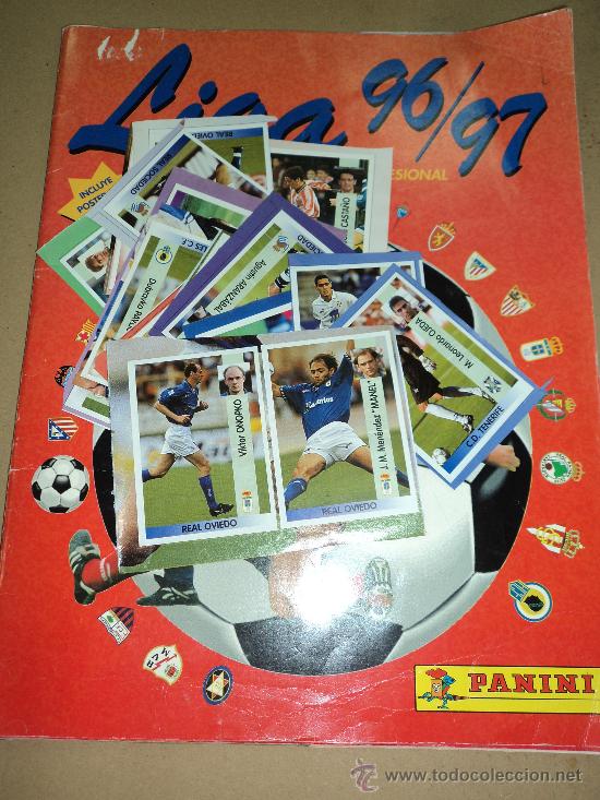 Colecionismo desportivo: album y cromos 96-97