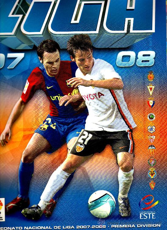 Sports collectibles: ALBUM LIGA 2007 / 2008 (Colecciones Este) - 96 p&aacute;ginas -