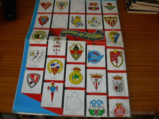 Collezionismo sportivo: ALBUM DESPLEGABLE ESCUDOS FUTBOL COCHESY MOTOS LINEAS AEREAS STAR ZODIACO