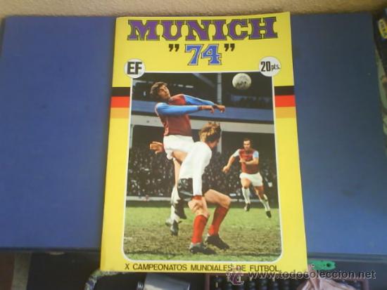 Collezionismo sportivo: MUNICH&acute; 74  X CAMPEONATOS MUNDIALES DE FUTBOL  ED.FHER 1974