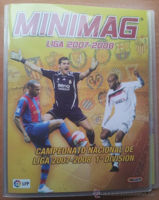 Sports collectibles: ALBUM ARCHIVADOR NUEVO VACIO MINIMAG MINI REVISTA LIGA 2007-2008 E-MAX 07 08 -