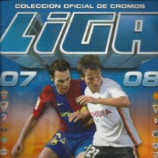 Coleccionismo deportivo: ALBUM DE FUTBOL LIGA 07/08,COLECCIONES ESTE, CON 520 CROMOS LO EQUIPOS ESTAN COMPLETOS. Lote 34114018