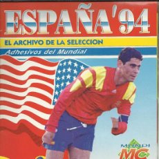 Coleccionismo deportivo: ALBUM DEESPAÑA 94 COMPLETO SOLO FALTAN 8 DE LA ULTIMA HOJA VER FOTO. Lote 34796440