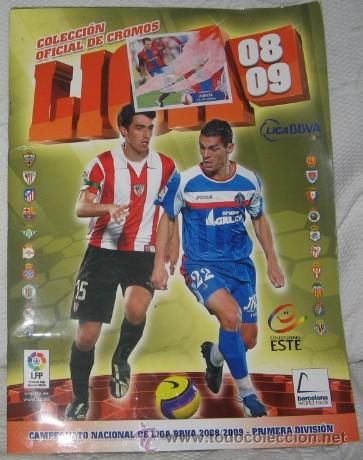Sports collectibles: &Aacute;LBUM INCOMPLETO LIGA 08-09, ED. ESTE