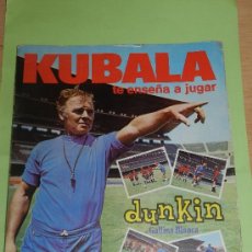 Coleccionismo deportivo: ALBUM KUBALA TE ENSEÑA A JUGAR , DUNKIN 1973 , VACIO , SEÑALES DE USO