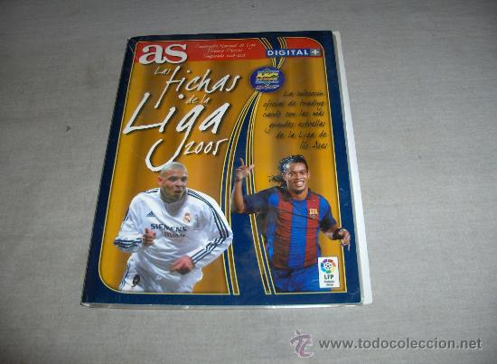 Colecionismo desportivo: LAS FICHAS DE LA LIGA 2005 DIARIO AS MUNDI CROMO. S&Oacute;LO INCLUYE 30 FICHAS. REGALO SOBRE FICHAS 2000.