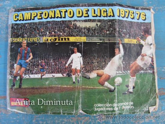 Sports collectibles: ANTIGUO ALBUM DEL CAMPEONATO DE LIGA 1975 - 1976 - CONTIENE LOS 18 EQUIPOS - ALBUM ESTE - LE FALTA U