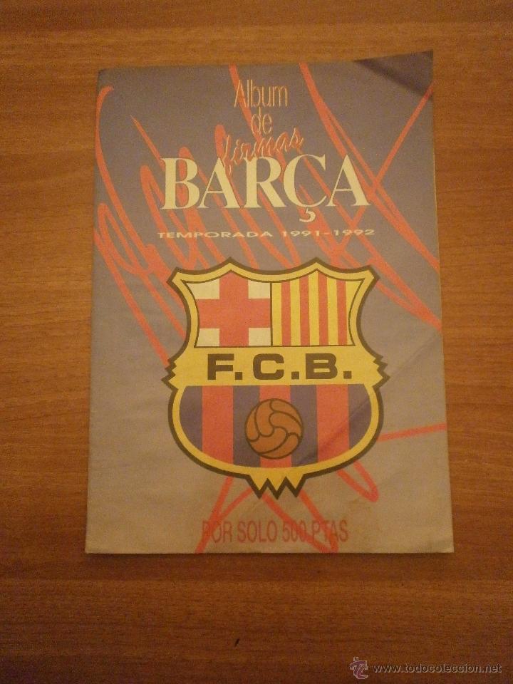 Sports collectibles: ALBUM DE FIRMAS  BAR&Ccedil;A TEMPORADA 1991- 1992