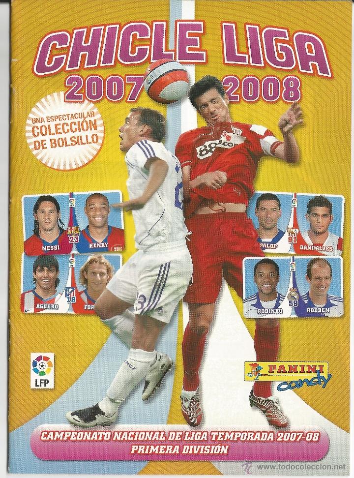 Collectionnisme sportif: CHICLE LIGA 07/08. ALBUM PARA CROMOS DE CHICLES.