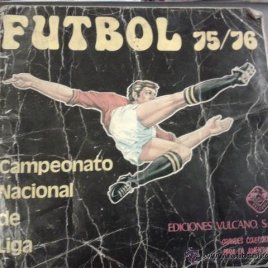 Album de Futbol 75/76 Campeonato Nacional de Liga. Ediciones Vulcano