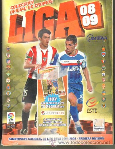 Collectionnisme sportif: LIGA 2008-2009. ALBUM INCOMPLETO. A-ALB-1060
