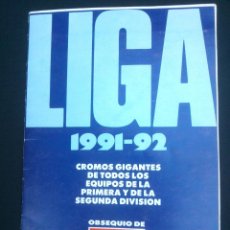 Coleccionismo deportivo: ALBUM LIGA 1ª Y 2ª DIVISION 91/92 Y ESCUELA DE FUTBOL DE GENTO AS. Lote 45341365