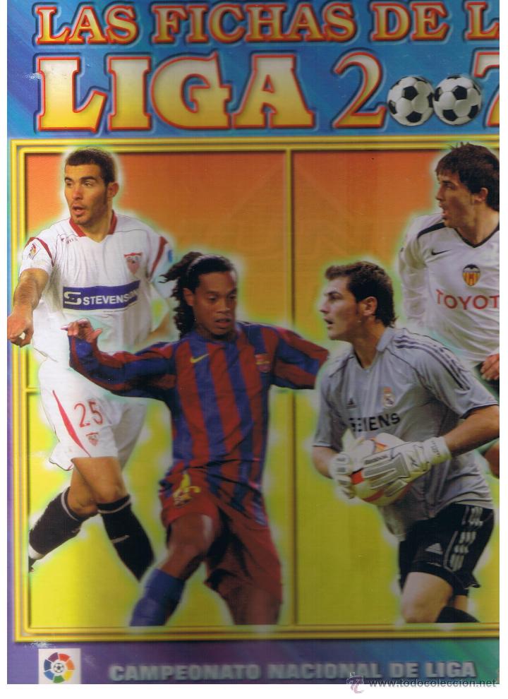 Sports collectibles: LAS FICHAS DE LA LIGA 2007. SOLO ARCHIVADOR DE ANILLAS.