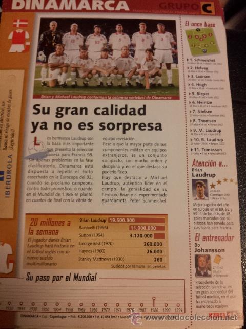 Collectionnisme sportif: FICHA N&ordm; 10 DEL FICHERO MARCA HISTORIA DEL MUNDIAL DESDE 1930 HASTA 1998