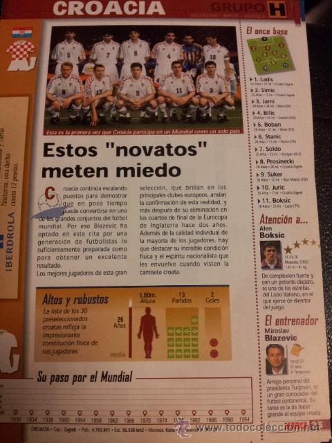 Collectionnisme sportif: FICHA N&ordm; 25 DEL FICHERO MARCA HISTORIA DEL MUNDIAL DESDE 1930 HASTA 1998