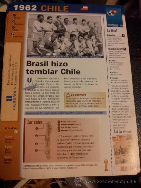 Collectionnisme sportif: FICHA N&ordm; 35 DEL FICHERO MARCA HISTORIA DEL MUNDIAL DESDE 1930 HASTA 1998