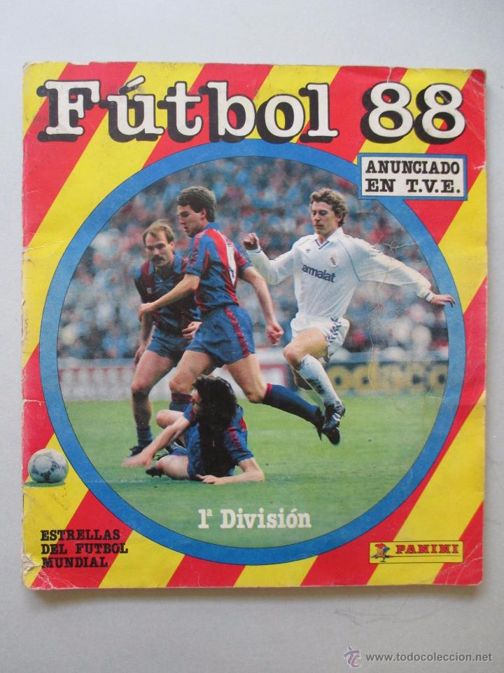 Collezionismo sportivo: &Aacute;LBUM CROMOS INCOMPLETO - F&Uacute;TBOL 88 - ED. PANINI 1988