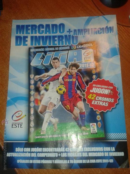 Sports collectibles: P&aacute;ginas Ampliaci&oacute;n Mercado Invierno 2011-2012. Sin rellenar