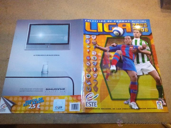 Collectionnisme sportif: TAPA PORTADA DEL ALBUM CROMOS LIGA ESTE 2005 2006 05 06 SOLO LAS TAPAS PORTADAS