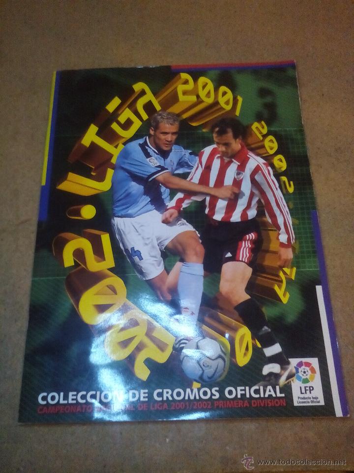 Colecionismo desportivo: ALBUM CROMO LIGA ESTE 2001 2002 01 02 IMCOMPLETO CON 120 CROMOS. CASI PLANCHA