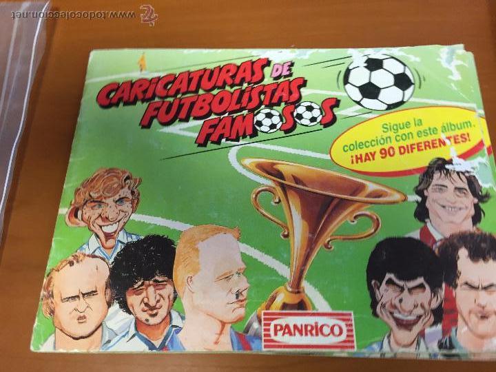 Collectionnisme sportif: CARICATURAS DE FUTBOLISTAS FAMOSOS CON 40 CROMOS SE VENDEN SUELTOS ALBUM 1