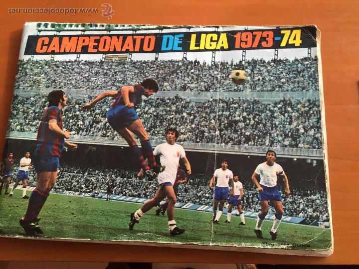 Collectionnisme sportif: campeonato de liga 1973-74- completo poster central lleva 35 cromos