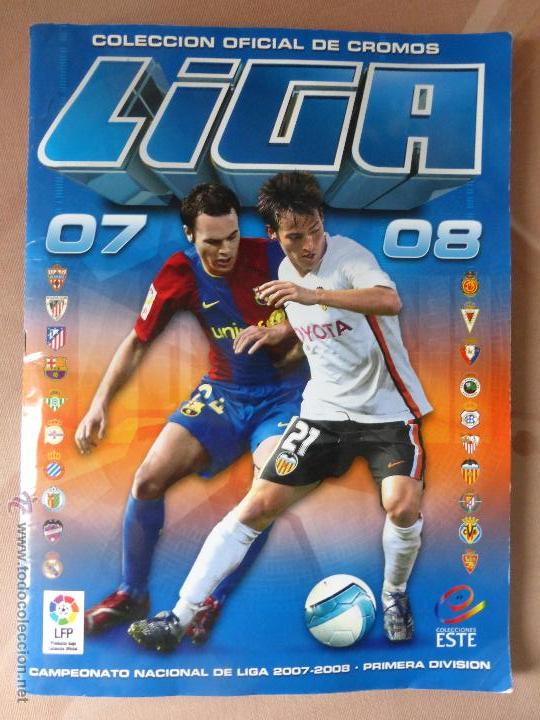 Collectionnisme sportif: Album f&uacute;tbol Liga 2007 - 2008 Ediciones Este incompleto tiene 330 cromos con varios colocas