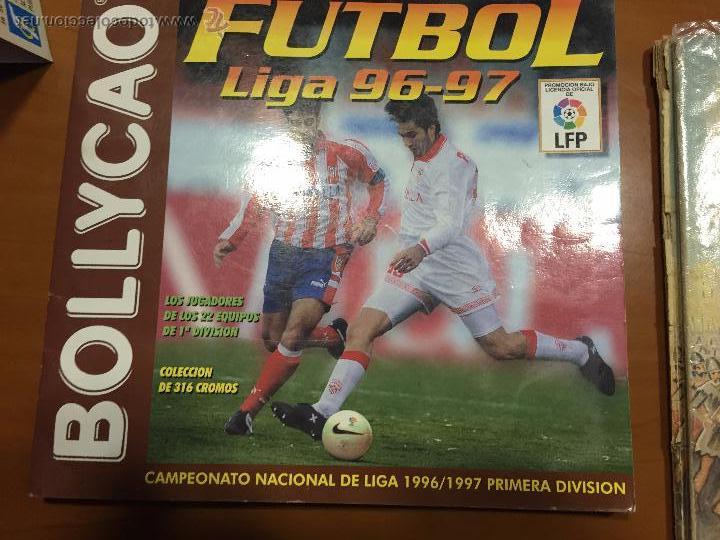 Collectionnisme sportif: FUTBOL LIGA 96-97 BOLLYCAO FALTAN UNOS 40 CROMOS MUCHOS PEGADOS SIN APROVECHAR EL ADHESIVO QUE LLEVA