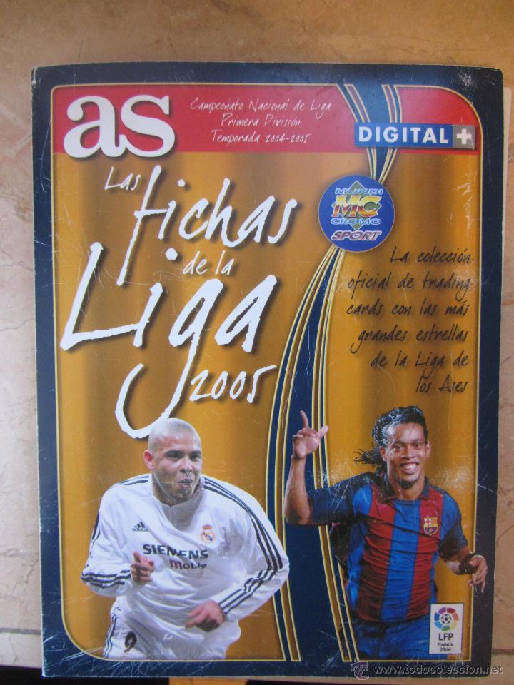 Collectionnisme sportif: Las fichas de la Liga 2005. As. Liga 2004-2005. Buen estado. 172 fichas.04-05