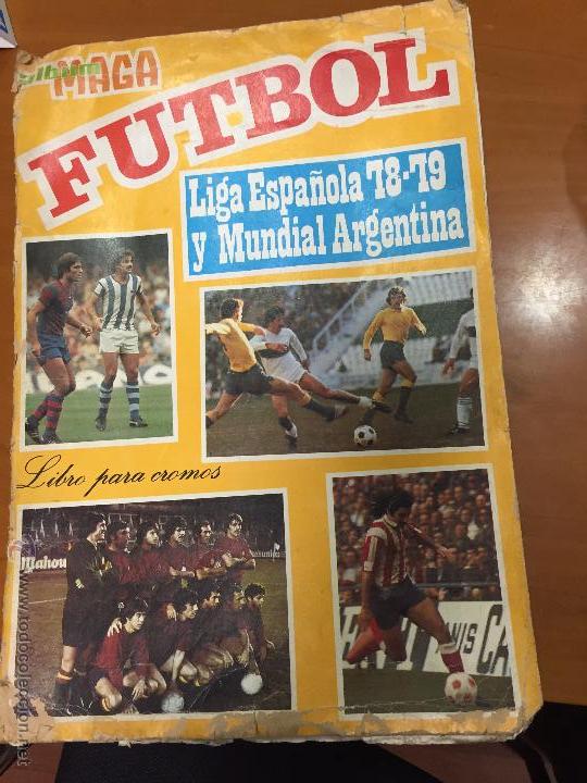 Colecionismo desportivo: futbol liga espa&ntilde;ola 78 79 y mundial de argentina album con 315 cromos de 324 se venden sueltos
