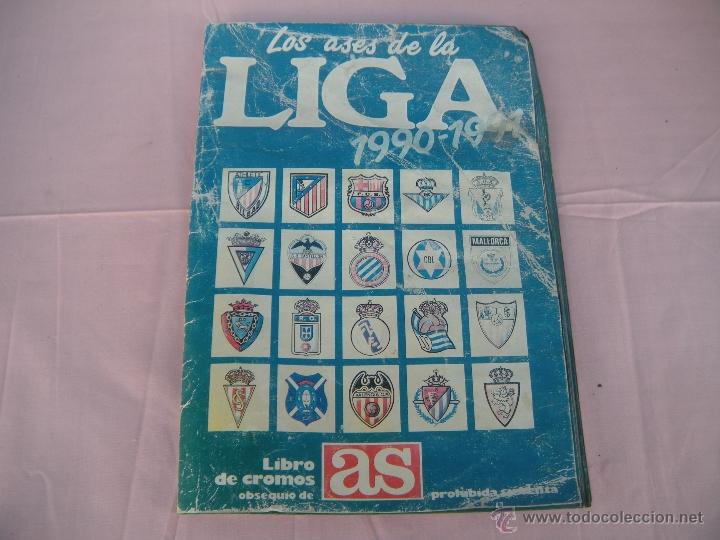 Coleccionismo deportivo: ALBUM FUTBOL ASES LIGA 1990 -1991