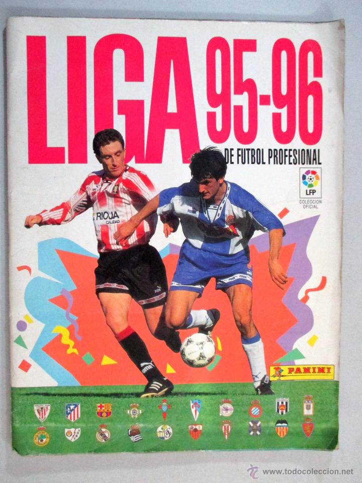 Collectionnisme sportif: ALBUM DE CROMOS F&Uacute;TBOL , LIGA 95 - 96 , 1995 1996 , PANINI , INCOMPLETO